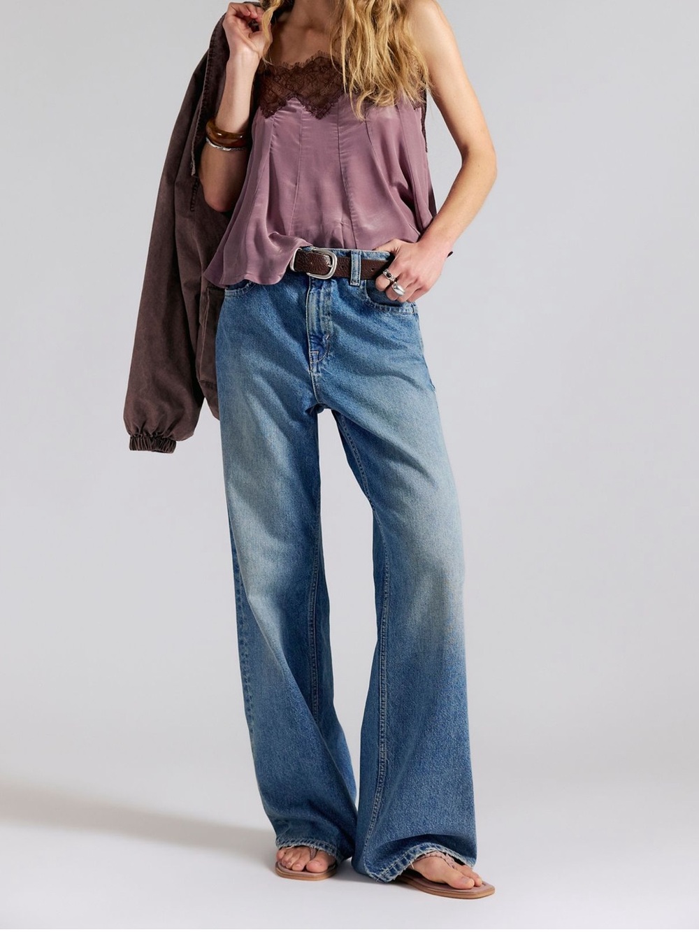 Free People We the Free Tinsley Baggy High-Rise Jeans